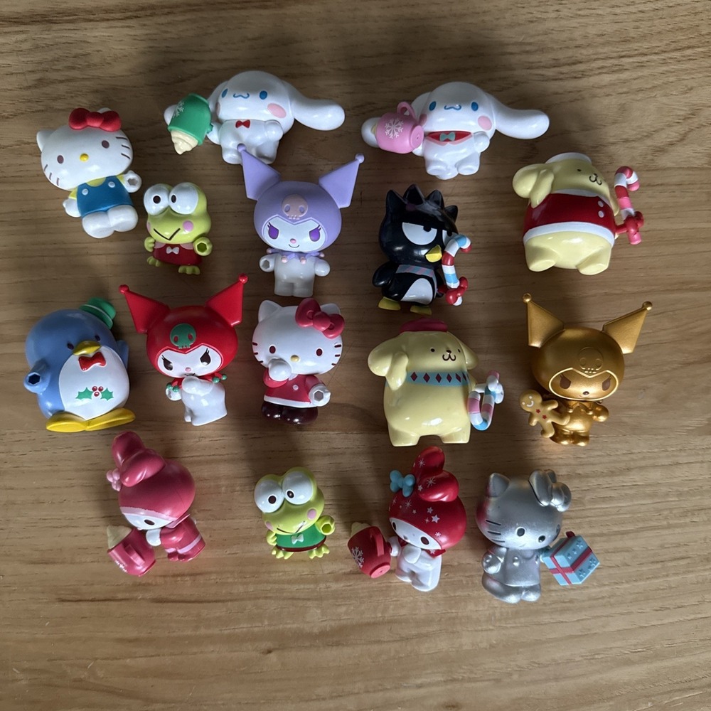 Jazwares Hello Kitty & Friends 2025 Holiday Advent 3" Figures Set Of 16 *flaw